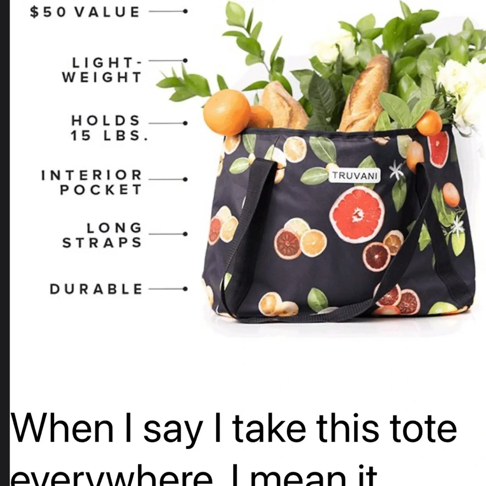 Truvani 2023 PINK W/ BLACK Insulated Tote Bag - Brand New (aka The Food Babe!)